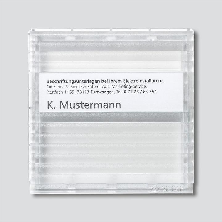 Actual product image Siedle S. & Soehne viewing window clear f.BKV 611 200019641-00