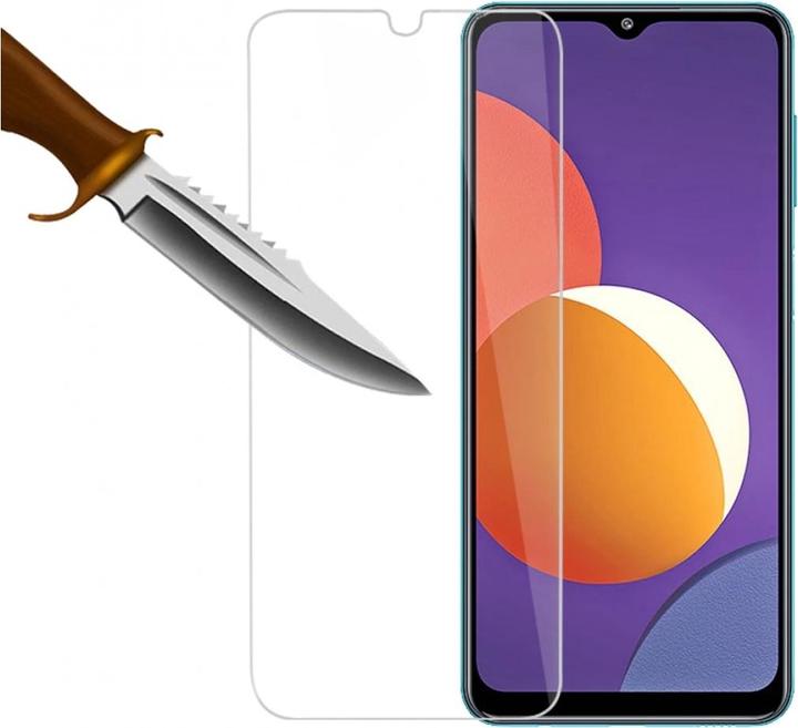Productafbeelding Screenguard Samsung Galaxy M12 Beschermende Glas/Folie Hoesje Vriendelijk Ontwerp (1 Stuk, Samsung Galaxy M12)
