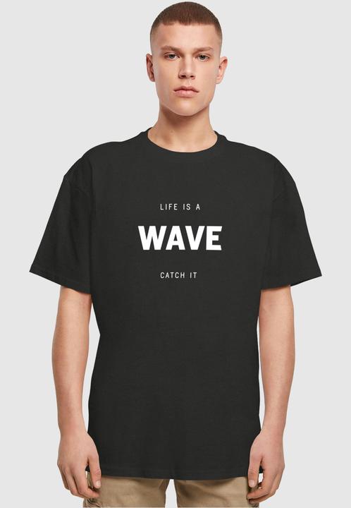 Immagine prodotto Merchcode Estate - La vita è un'onda - Maglietta oversize pesante - 116553 (XL)