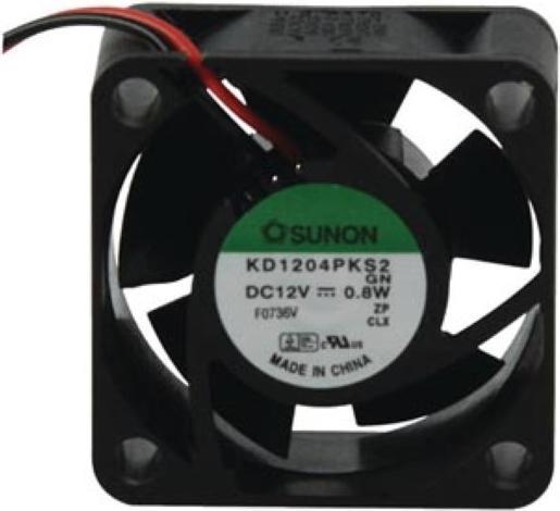 Actual product image Sunon FAN 12VDC CONDUCTOR 40 x 40 x 20mm (32000 mm)