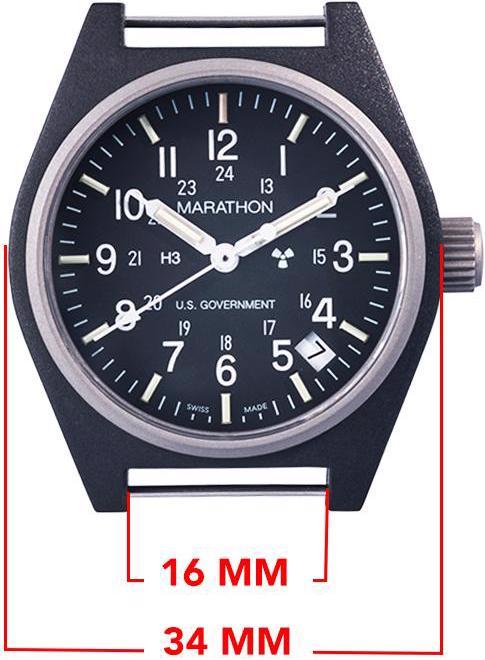 Actual product image Marathon General Purpose (GPQ) (Analogue wristwatch, Swiss made, 34 mm)