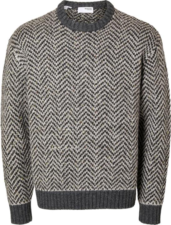 Produktbild Selected Homme Fischgrätmuster Pullover (L)