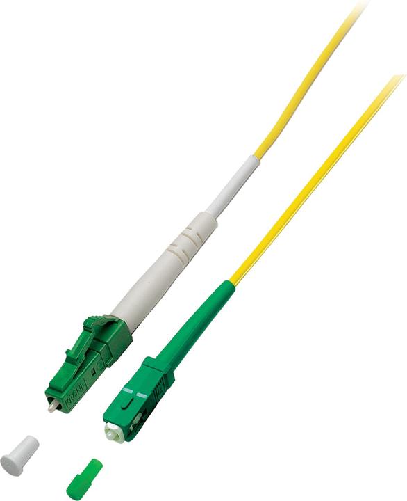 Image du produit EFB Elektronik Câble patch fibre optique Simplex LC/APC-SC/APC G657.A2 1m 2,0mm jaune 9/125µm (CAT6, 1 m)