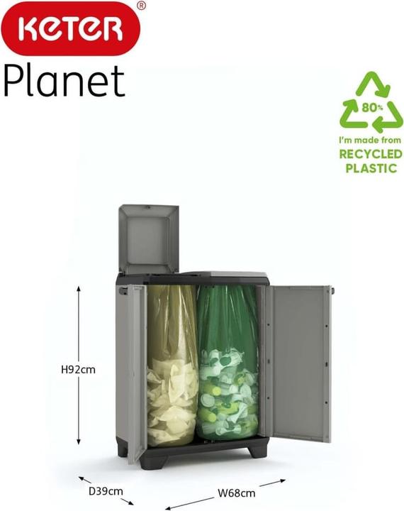 Actual product image KIS Planet recycling cabinet (220 l)