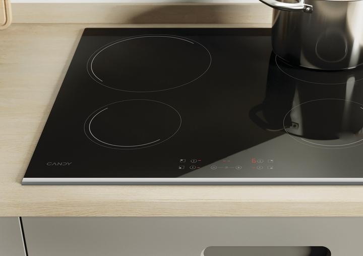 Actual product image Candy CH64XB Black Built-in Ceramic 4 Cooker(s)