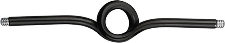 Actual product image Star Piercing Barbell bar black loop (Surgical steel 316L)