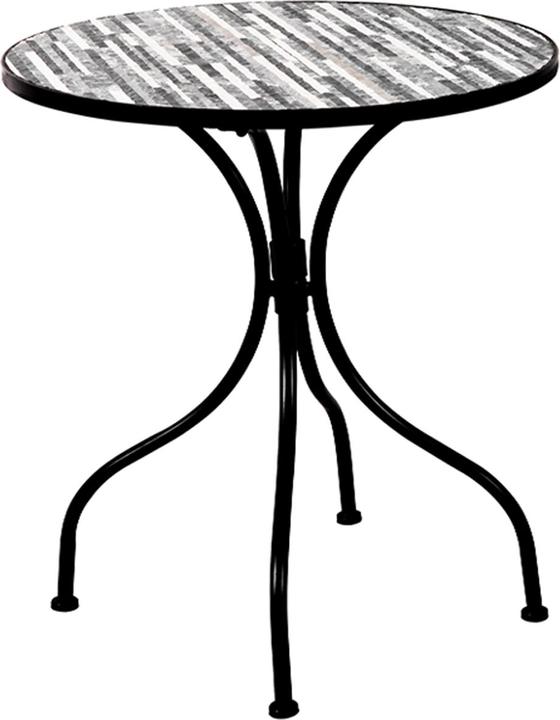 Produktbild Mojawo 3tlg. Mosaik Sitzgruppe Gartengarnitur Bistroset Ø60cm Steinoptik