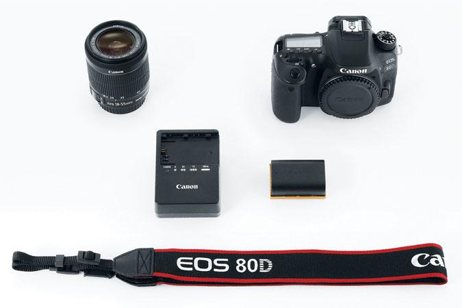Produktbild Canon EOS 80D Kit - (EU) (18 - 55 mm, 24.20 Mpx, APS-C / DX)