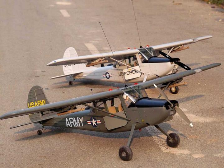 Immagine prodotto Vq Models l-19 bird dog 55 (argento) / 1730 mm (Elicottero in scala)