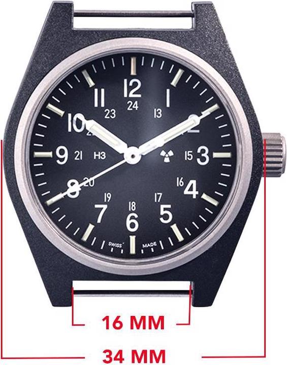 Produktbild Marathon General Purpose Quarz mit Tritium (GPQ) (Analoguhr, Swiss Made, 34 mm)