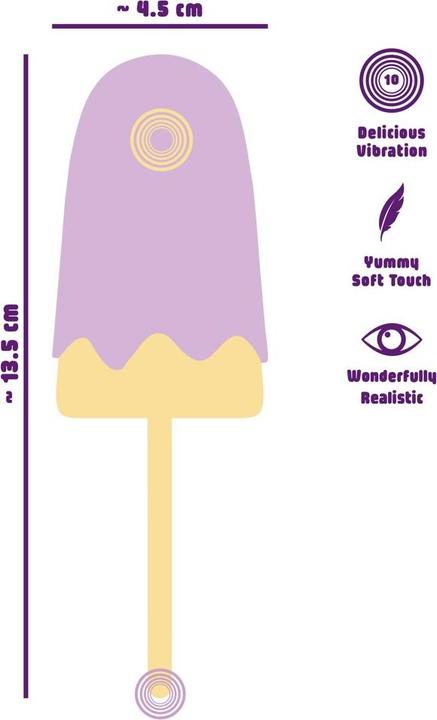 Actual product image You2Toys Vibrating Popsicle