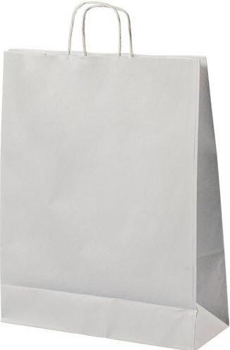 Actual product image Mailmedia Paper carrier bag with cord 15.7 litres white Dimensions W 320 x D 120 H 410 mm (200 Piece)