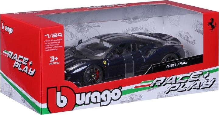 Image du produit Bburago Ferrari R&P 488 Pista 1/24 bleu