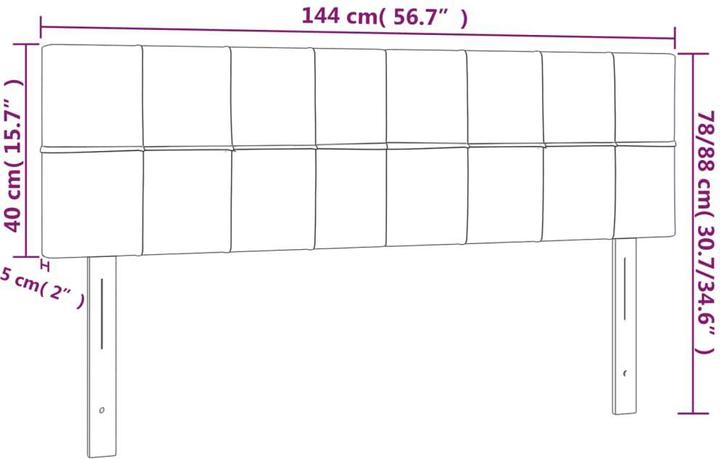 Image du produit VidaXL Alyssa (144 x 5 x 88 cm)