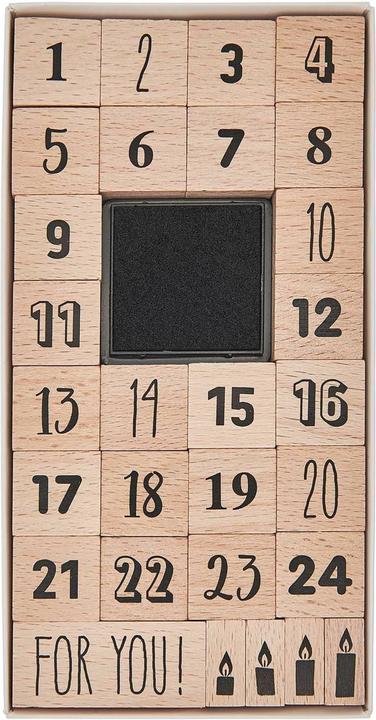 Produktbild Rico Design XL Stempel-Set "Adventszahlen"