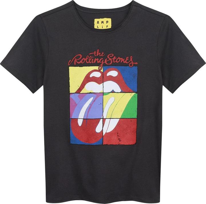 Amplified Quadratische Zunge The Rolling Stones TShirt