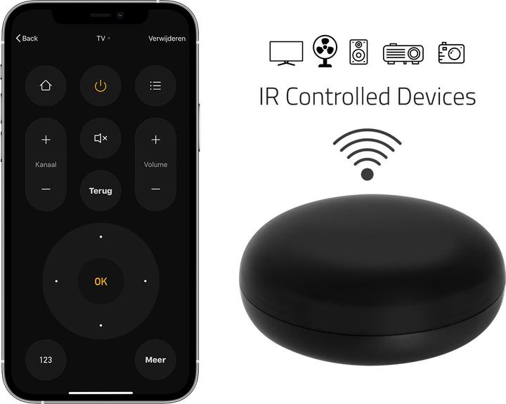 Actual product image Hombli Smart IR Remote (Universal remote control, Wi-Fi)