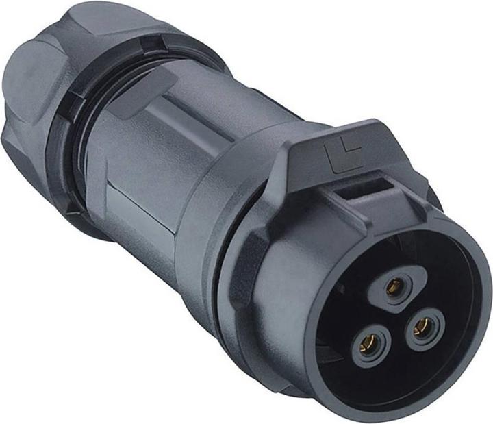 Lumberg 0261 02 Round plug connector coupling, straight Total number of poles: 2 1 pc.