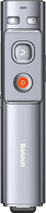 Actual product image Baseus Orange Dot Wireless Presenter (Red Laser)(Charging) Grey