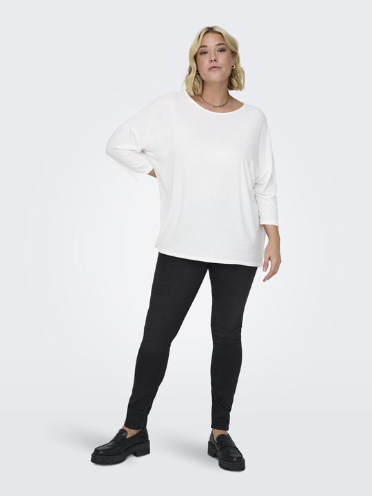 Image du produit Only Top curvy à la coupe décontractée et aux manches 3/4 Top (54)