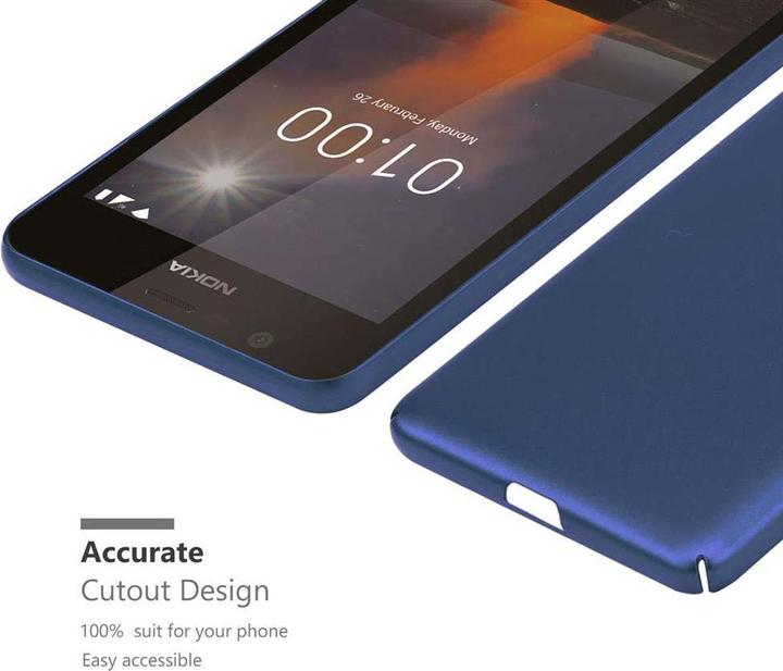 Actual product image Cadorabo Hard Cover Matt Metal Cover (Nokia 1)