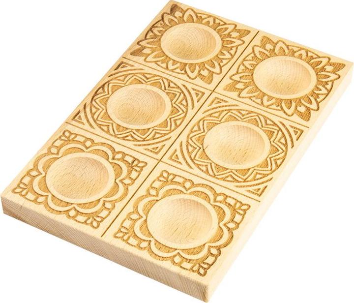 Immagine prodotto Leonardi Wood Stampo per ravioli fatto a mano in legno Mandala Tripel (copia)