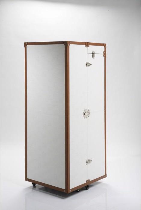 Produktbild Kare Design Schrankkoffer Croco White Cosmopolitan (63 x 56 x 145 cm)