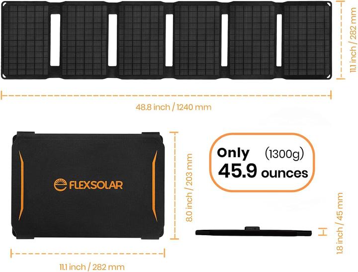 Immagine prodotto FlexSolar Caricabatterie solare pieghevole (40 W)