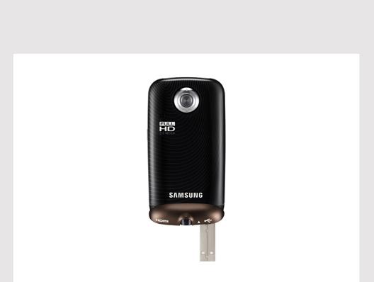 Produktbild Samsung HMX-E10, FullHD, Flash, Touchscreen, Pocket, Schwarz (1 x)