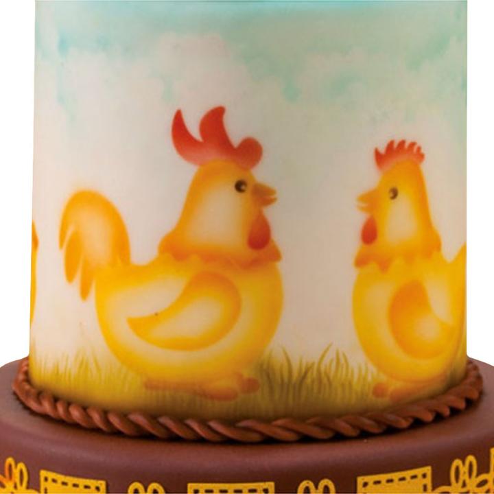 Actual product image Martellato Airbrush stencil rooster and hen