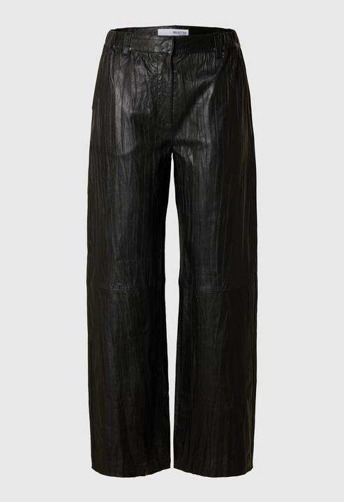 Selected Femme Mid Waist Lederhose (38)
