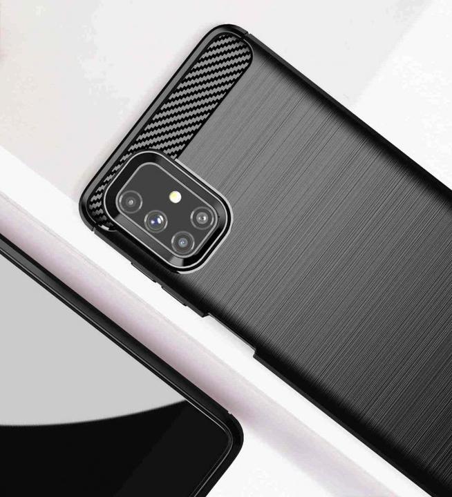 Produktbild Screenguard Samsung Galaxy M51 Hülle Carbon Brushed Soft TPU (Samsung Galaxy M51)