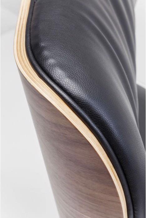 Actual product image Kare Design Swivel Chair Ponte Black