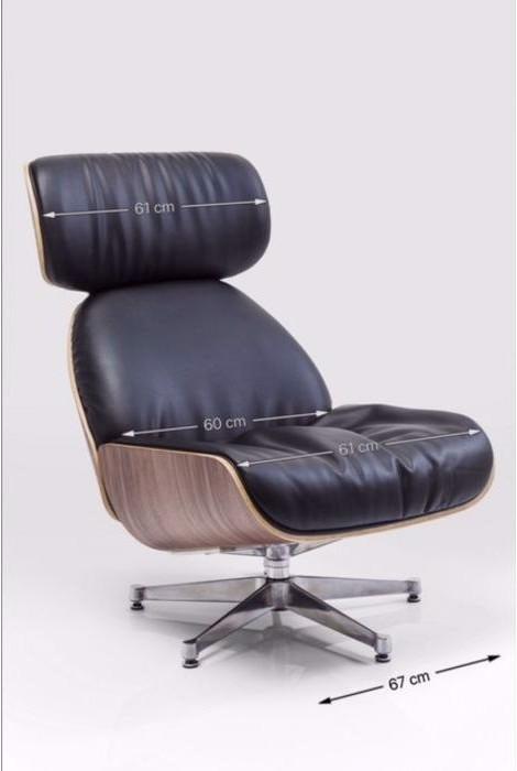 Actual product image Kare Design Swivel Chair Ponte Black