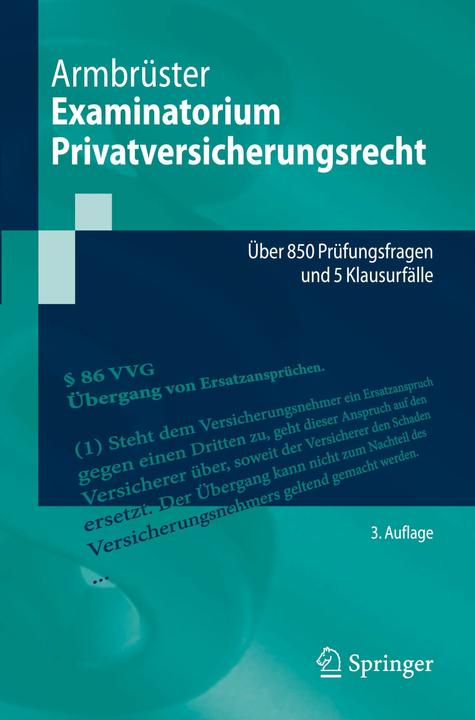 Immagine prodotto Examinatorium Privatversicherungsrecht (Tedesco, Balestra cristiana, 2024)