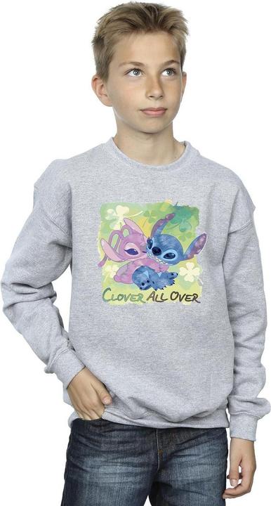 Produktbild Disney Lilo And Stitch St Patrick's Day Clover Sweatshirt Jungen (140, 146)