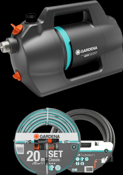 Produktbild Gardena 4200 Silent Gartenpumpen-Set (Gartenpumpe)