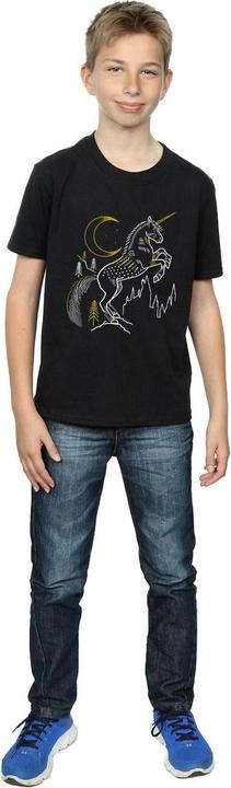Actual product image Boys Unicorn Line Art T-Shirt (140, 146)