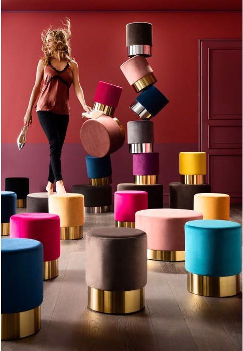 Immagine prodotto Kare Design Sgabello Ciliegia Giallo Ottone Ø35cm