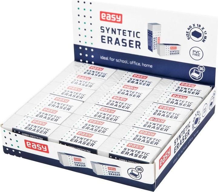 Einfacher Radiergummi 36 Stück BER - 5901180376082