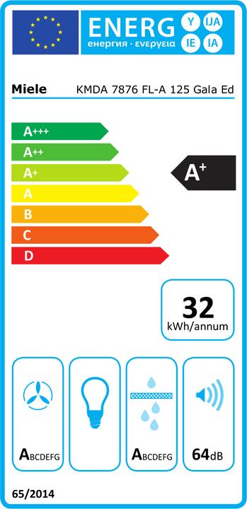 Energie-Label Miele KMDA 7876 FL-A 125 Gala Ed