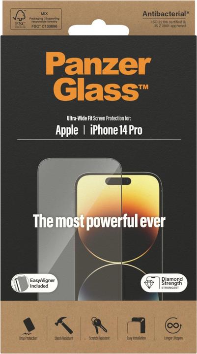 Produktbild PanzerGlass Ultra-Wide Fit (1 Stück, Apple iPhone 14 Pro)