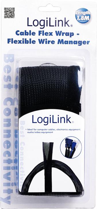 Produktbild LogiLink Kabelbündel-Gewebeschlauch (Kabelschlauch, 180 cm)