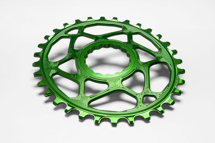 Image du produit AbsoluteBLACK aBLACK MTB OVAL RaceFace Cinch Direct Mount BOOST 148 (3mm offset) VERT (28)