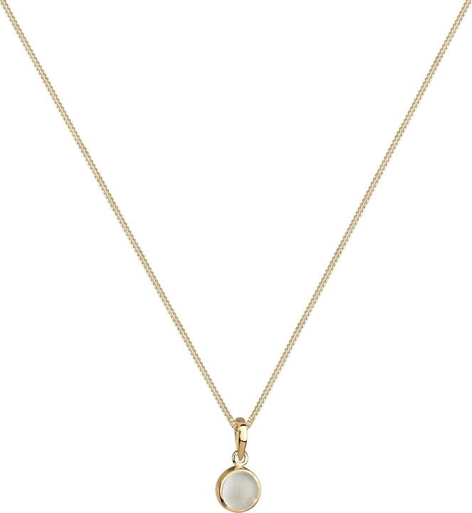 Produktbild Elli Halskette Mondstein Gemstone Natur 925 Sterling Silber (Mondstein, 925er Sterling Silber)