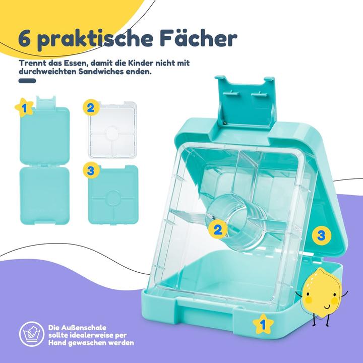 Produktbild Schmatzfatz Kinder Snackbox, Türkis