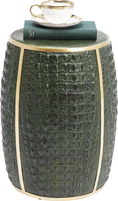 Image du produit Designlife Table d appoint Croco vert 46cm (Ø 46 x 45 cm)