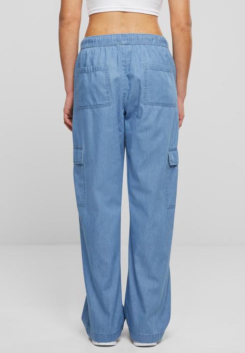 Produktbild Urban Classics Ladies Light Denim Cargo Pants - 138401 (XL)