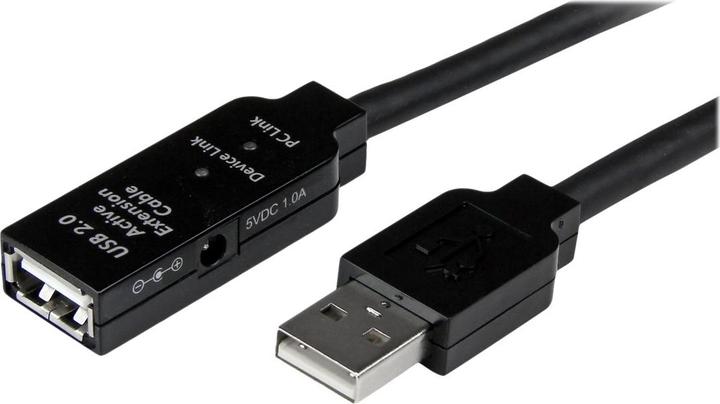 Image du produit StarTech Câble répéteur USB 2.0 de 15 m - Câble d'extension USB actif avec amplificateur de signal - 1 x (15 m, USB 2.0)