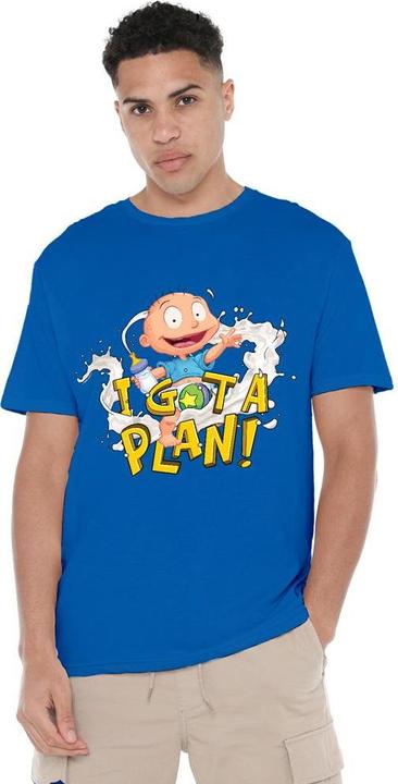 Actual product image Rugrats Mens Tommy Pickles Has A Plan T-Shirt (4XL)